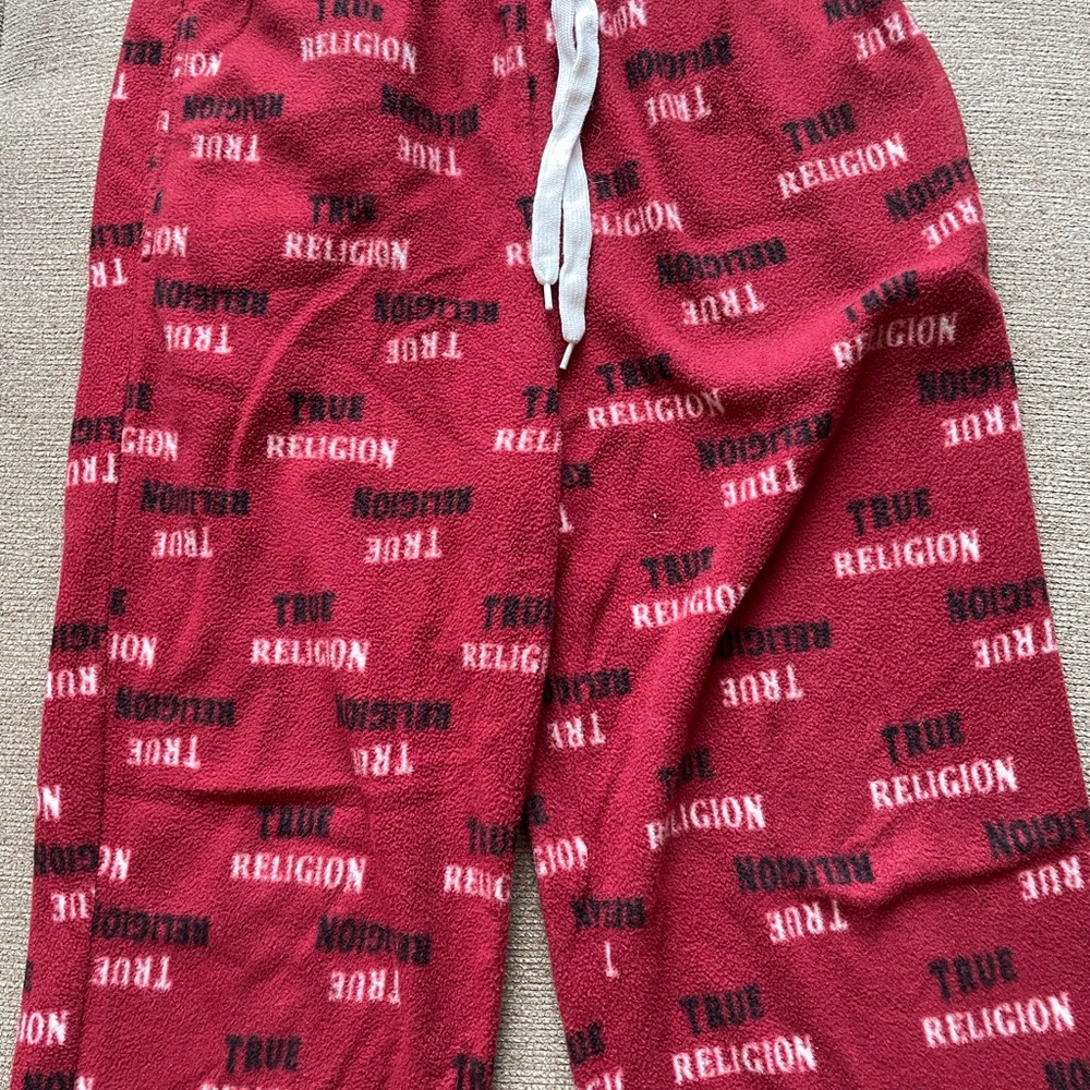 True Religion Burgundy Lounge Pants
